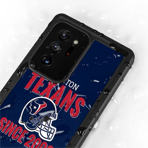 NFL Houston Texans Helmet Galaxy Note20 Ultra 5G Waterproof Case