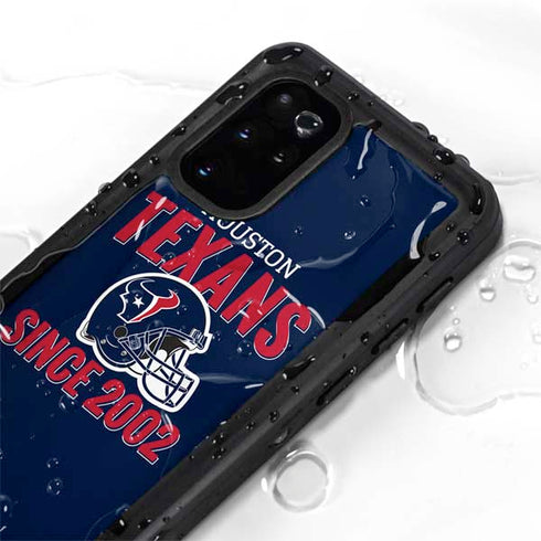NFL Houston Texans Helmet Galaxy S20 Plus Waterproof Case