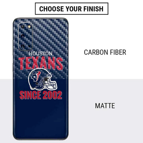 NFL Houston Texans Helmet Galaxy S20 Skin