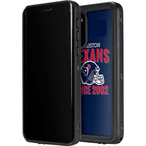 NFL Houston Texans Helmet Galaxy S20 Waterproof Case