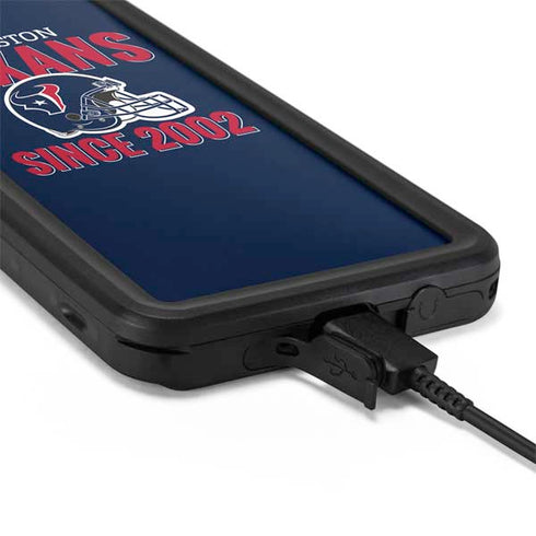 NFL Houston Texans Helmet Galaxy S20 Waterproof Case