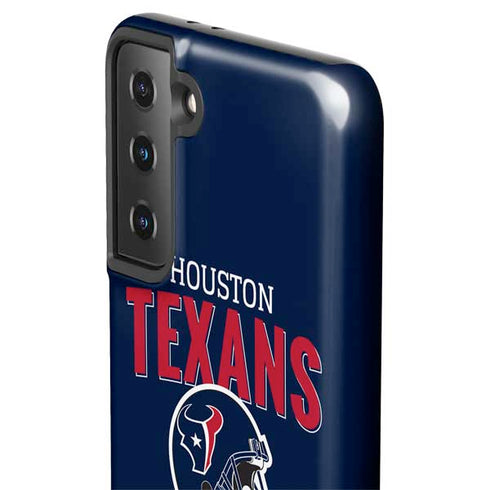 NFL Houston Texans Helmet Galaxy S21 FE Pro Case
