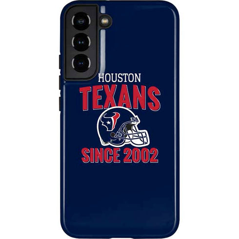 NFL Houston Texans Helmet Galaxy S22 Plus Pro Case