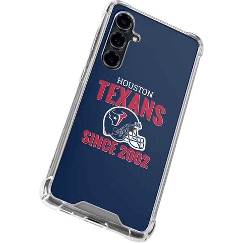 NFL Houston Texans Helmet Galaxy S23 FE Clear Case
