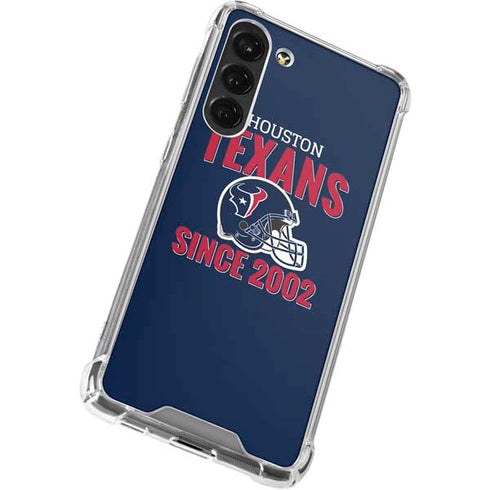 NFL Houston Texans Helmet Galaxy S23 Plus Clear Case