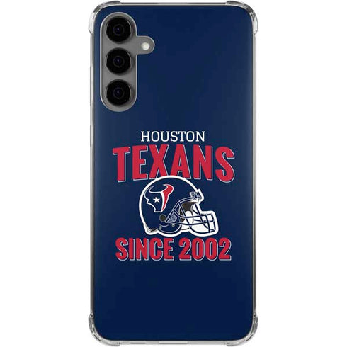 NFL Houston Texans Helmet Galaxy S24 Plus Clear Case