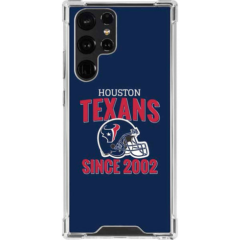 NFL Houston Texans Helmet Galaxy S24 Ultra Clear Case