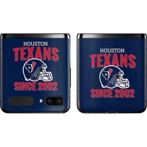 NFL Houston Texans Helmet Galaxy Z Flip Skin