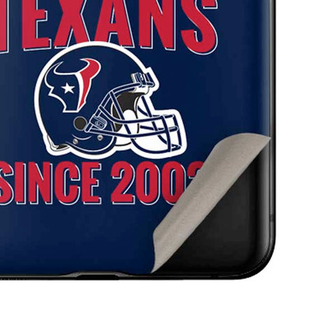 NFL Houston Texans Helmet Galaxy Z Flip Skin