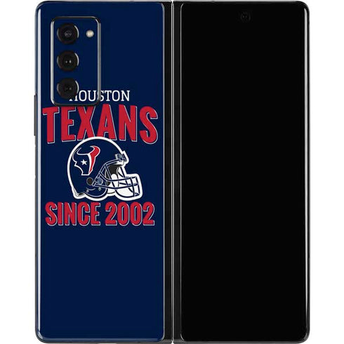 NFL Houston Texans Helmet Galaxy Z Fold2 5G Skin