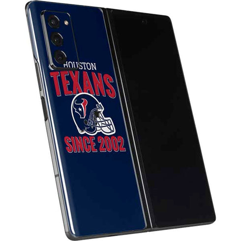 NFL Houston Texans Helmet Galaxy Z Fold2 5G Skin