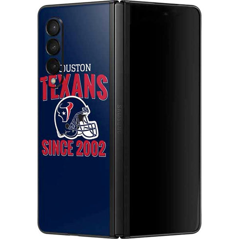 NFL Houston Texans Helmet Galaxy Z Fold3 5G Skin