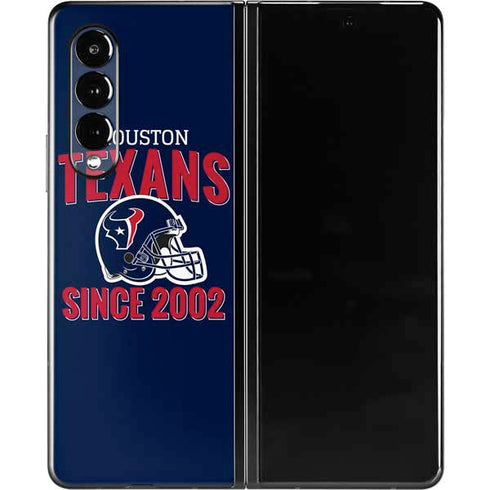 NFL Houston Texans Helmet Galaxy Z Fold3 5G Skin