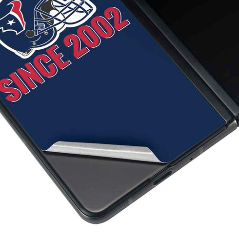 NFL Houston Texans Helmet Galaxy Z Fold4 5G Skin