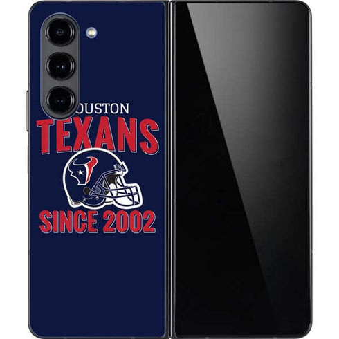 NFL Houston Texans Helmet Galaxy Z Fold5 5G Skin