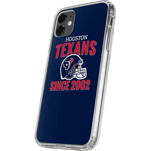 NFL Houston Texans Helmet iPhone 11 Clear Case