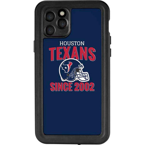 NFL Houston Texans Helmet iPhone 11 Pro Waterproof Case
