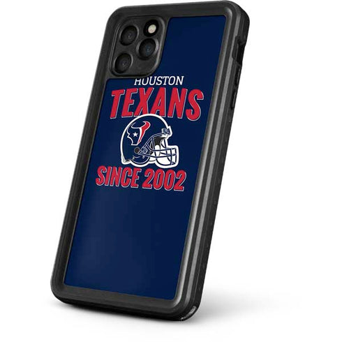 NFL Houston Texans Helmet iPhone 11 Pro Waterproof Case