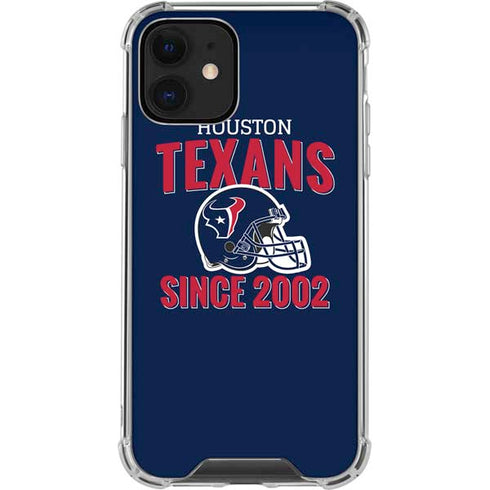 NFL Houston Texans Helmet iPhone 12 Clear Case