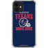 NFL Houston Texans Helmet iPhone 12 Mini Clear Case