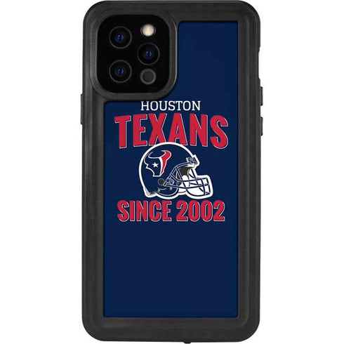 NFL Houston Texans Helmet iPhone 12 Pro Waterproof Case