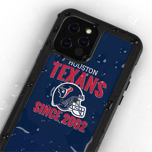 NFL Houston Texans Helmet iPhone 12 Pro Waterproof Case