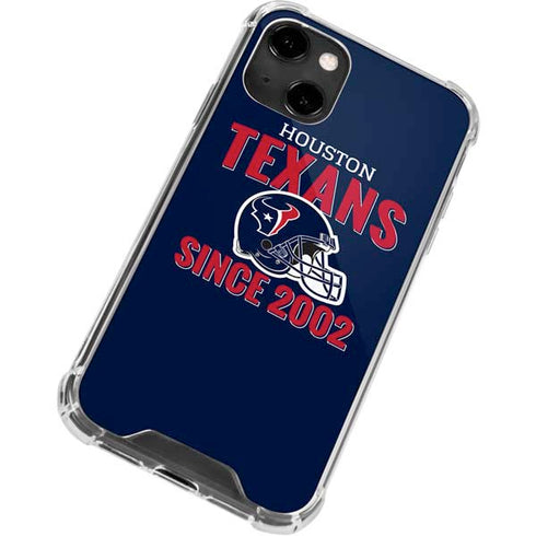 NFL Houston Texans Helmet iPhone 13 Clear Case