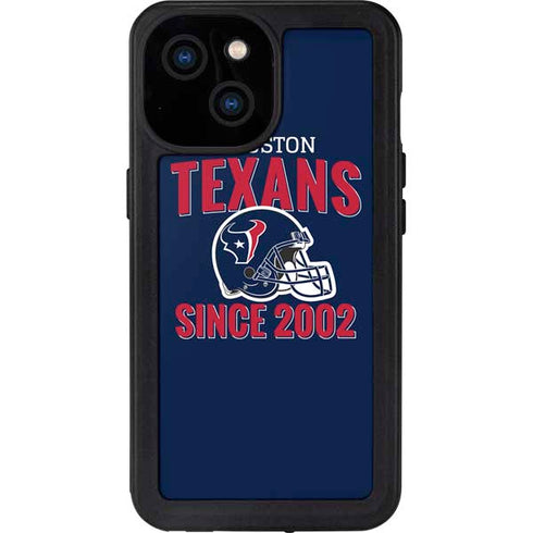 NFL Houston Texans Helmet iPhone 13 Mini Waterproof Case