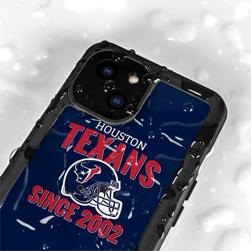 NFL Houston Texans Helmet iPhone 13 Mini Waterproof Case