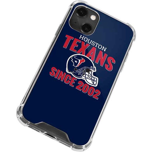 NFL Houston Texans Helmet iPhone 15 Plus Clear Case