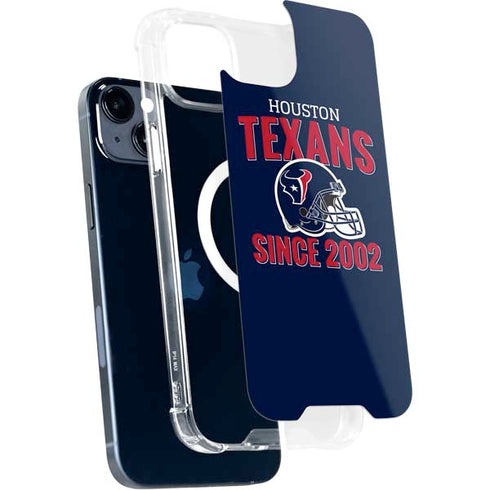 NFL Houston Texans Helmet iPhone 15 Plus MagSafe Case