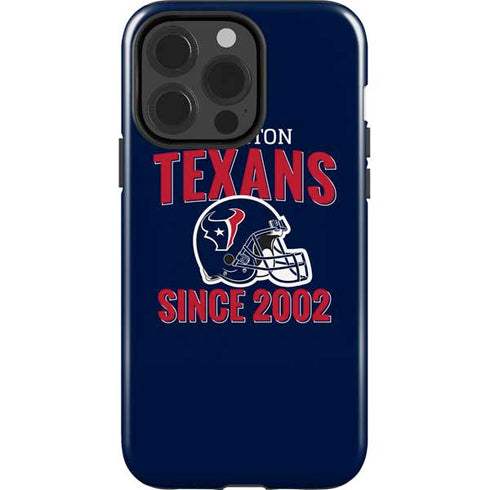 NFL Houston Texans Helmet iPhone 15 Pro Impact Case