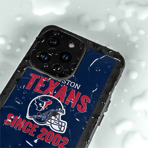 NFL Houston Texans Helmet iPhone 14 Pro Max Waterproof Case