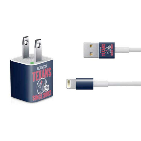 NFL Houston Texans Helmet iPhone Charger (5W USB) Skin