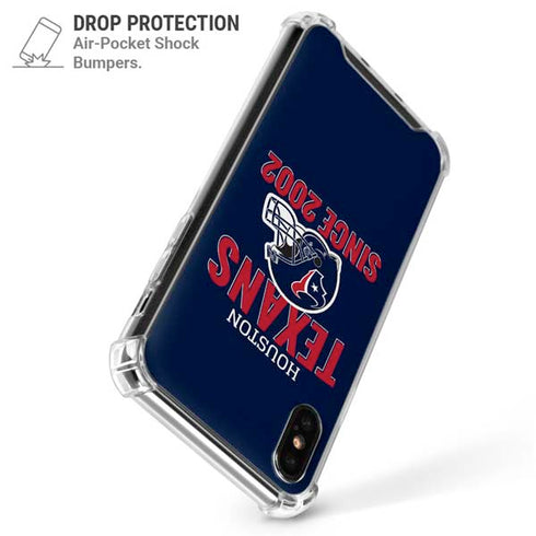 NFL Houston Texans Helmet iPhone X/XS Clear Case