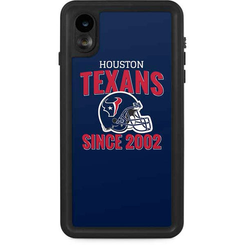 NFL Houston Texans Helmet iPhone XR Waterproof Case
