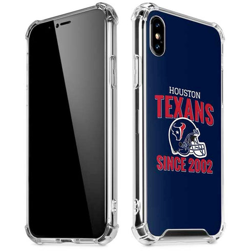 NFL Houston Texans Helmet iPhone XS Max Clear Case