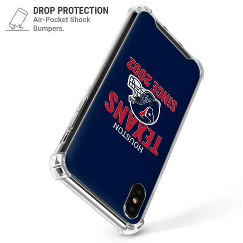 NFL Houston Texans Helmet iPhone XS Max Clear Case
