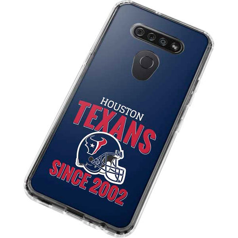 NFL Houston Texans Helmet LG K51/Q51 Clear Case