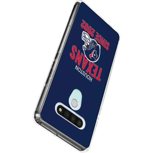 NFL Houston Texans Helmet LG Stylo 6 Clear Case