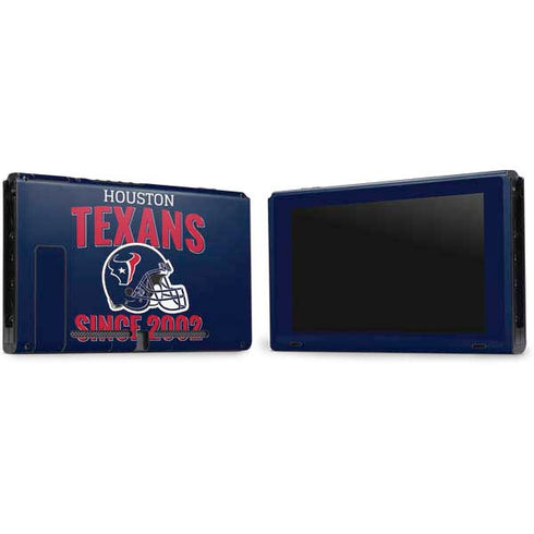 NFL Houston Texans Helmet Nintendo Switch Bundle Skin