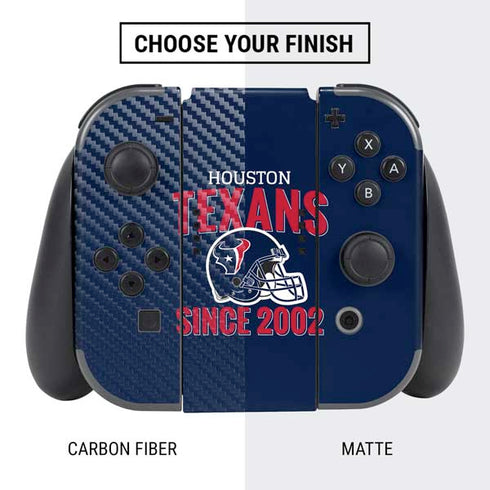 NFL Houston Texans Helmet Nintendo Switch Bundle Skin