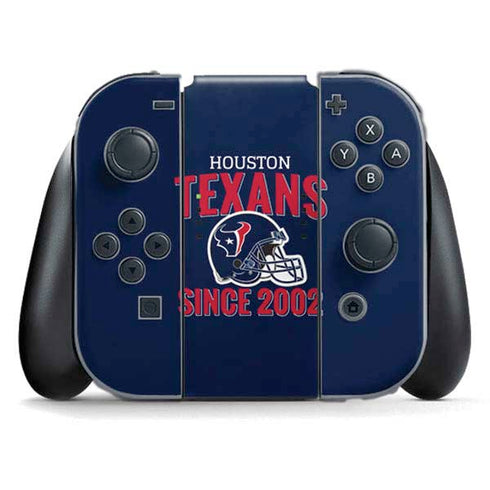 NFL Houston Texans Helmet Nintendo Switch (2017-2021) Joy-Con Controller Skin