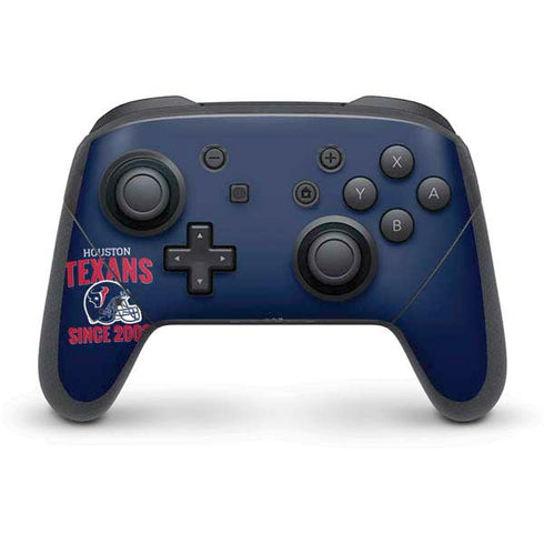 NFL Houston Texans Helmet Nintendo Switch Pro Controller Skin