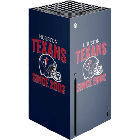 NFL Houston Texans Helmet Xbox Series X Console Skin