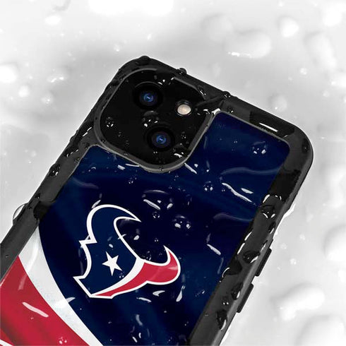 NFL Houston Texans iPhone 15 Plus Waterproof Case