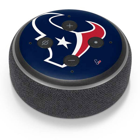 NFL Houston Texans Large Logo Amazon Echo Dot Skin
