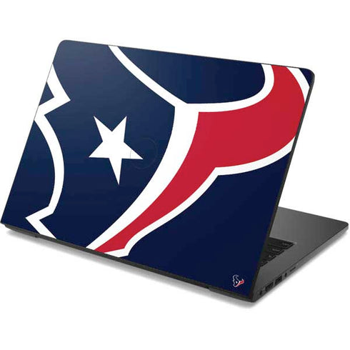 NFL Houston Texans Large Logo Dell Chromebook Skin
