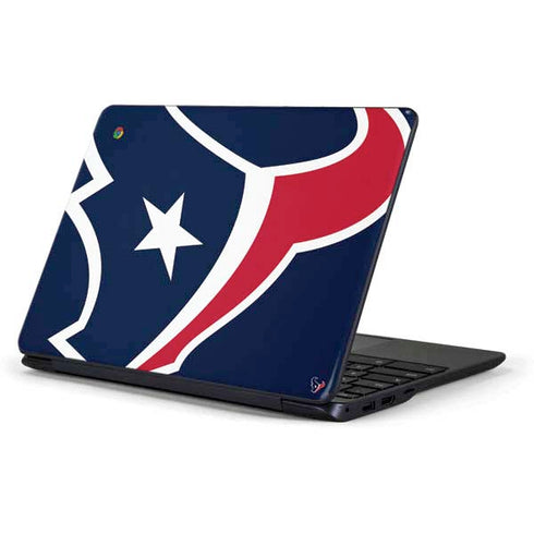 NFL Houston Texans Large Logo Samsung Chromebook Skin