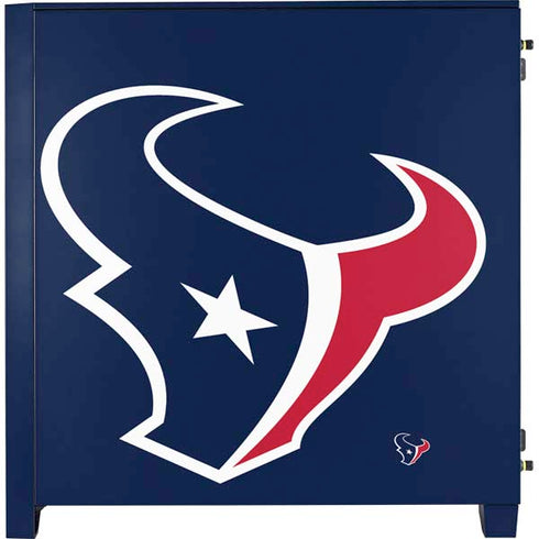 NFL Houston Texans Large Logo Corsair 4000D Tempered Glass Mid-Tower ATX Case Skin